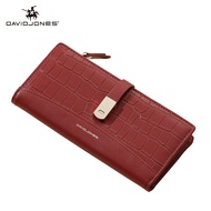 David Jones Paris Krlot Joint Name Long Crocodile Wallet 2 Fold Phone Card Holder Organizer For Wome