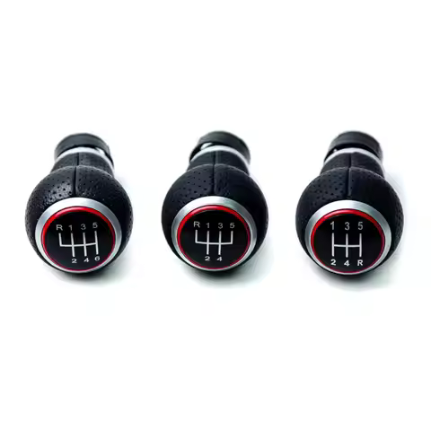 5 Gear 6 Speed Car Shift Gear Knob 12mm For Audi A3 A4 S4 B6 B7 Passat B5 3BG Passat B6 B7 CC 3C Gol
