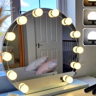 1pc 4/6/8/10/12/14 LED 3 Color LED Makeup Mirror Light Bulb, USB Wash Basin Makeup Mirror Lamp Bathr