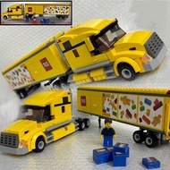 Compatible City Series Yellow Large Truck Container Bus 60440 Educational Assembled Building Blocks 