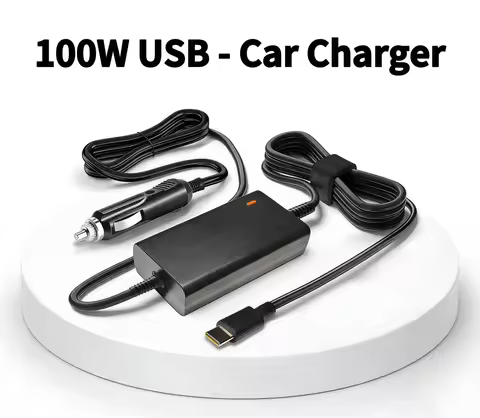 100W USB-C Car Charger, 5V/9V/12V/15V 3A, 20V 5A, PD Fast Charger for MacBook, Laptop, Tablet, Phone