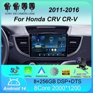 Android 14 Radio For Honda Crv Cr-v 2011 2012 2013 2014 2015 2016 Carplay Mobil Multimedia Video Pla