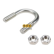KLEM U-BOLT 1/2 - CLAMP U-BOLT UKURAN LENGKAP