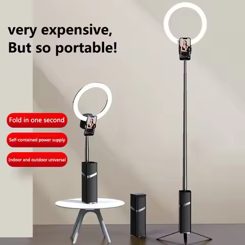 All-in-one beauty live broadcast bracket LED fill light portable invisible bracket light 1.9 meters 