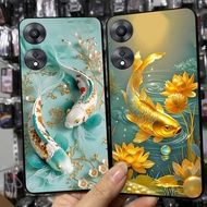 Case for oppo a78 5g / a38 / a78 / a58 with lucky carp print