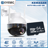 EYESEC CCTV Outdoor 4MP FHD Waterproof Full Color Wireless WiFi Kamera CCTV Jarak Jauh Iewat HP