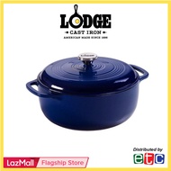 Lodge 6 Quart Indigo Enameled Cast Iron Dutch Oven - EC6D32