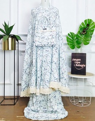 MUKENA TRAVELING MOTIF BUNGA KECIL//BHN.KATUNG RAYON VARIASI RENDA