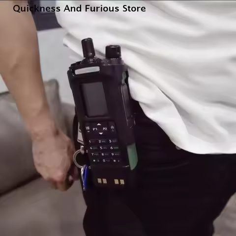【TO】For Baofeng UV-32 DM-32 Walkie Talkie Belt Clip Hoster Case UV32 Belt Holster Belt Holder Case F