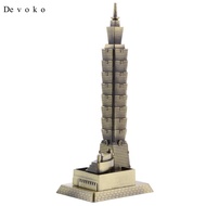 [Devoko] Alloy Taipei 101 Tower Building Figurine Statue Model Home/Office Decor Gift