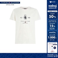 Tommy Hilfiger เสื้อยืด ผู้ชาย รุ่น MW0MW40020 YBL - สีขาว ทรง Regular