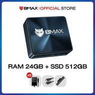 【NEW 2025】BMAX B9 Plus Mini PC มินิ พีซี Windows11 CPU GEN12 Intel Core i5-1250P Iris Xe Graphic RAM