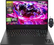 HP OMEN 16 Gaming Laptop Computer, 16" 165Hz 100% sRGB FHD Gaming Laptop, AMD Ryzen 9-7940HS(Up to 5.2GHz), 16GB DDR5 RAM, 512GB SSD, NVIDIA GeForce RTX 4070, Wi-Fi 6E, Win11 Home, with Cefesfy Mouse