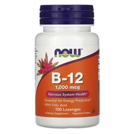NOW Foods, B-12, 1,000 mcg, 100 Lozenges