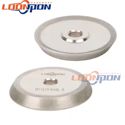 78mm Diamond Grinding Wheel Dish Grinder Circle Sharpener Disc for Carbide Metal Tungsten Steel Mill