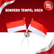 MERAH 17th August 17th Decorative Flags Red and White Flags for Car Glass, Table, Pair of Doors