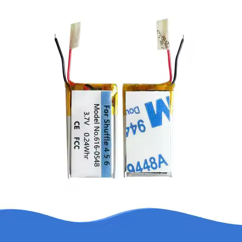 Original Replaces 616-0548 A1373 65mAh 0.24Whr Battery For Shuffle 4 5 6 7 MP3 Player 4th 5th 6th 7t