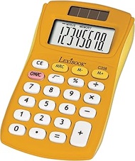 Lexibook - FRUITIES® Calculator, 8 Digits, 4 Operations, Basic and Advanced Functions, Solar and Bat