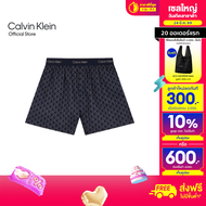 CALVIN KLEIN กางเกงบ๊อกเซอร์ผู้ชาย Cotton Poplin Boxer รุ่น NM2831 2RL-สีกรม