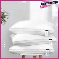 Pure White Cotton Bilateral 3D Neck Pillow Five-Star Hotel Quality Soft Cervical Spine Protection Sl