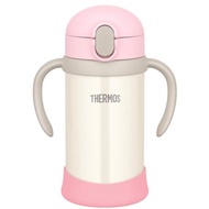 真空奶瓶嬰兒吸管杯 / FJL-350 粉紅白色 (PKW)