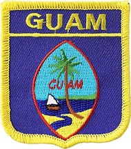 Flagline Guam - Country Shield Patch (Gold Trim)