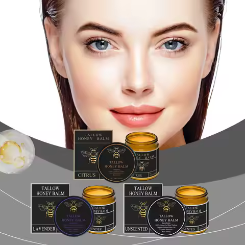 Tallow and Honey Balm - Deep Nourishing & Firming Face Body Tallow Honey Multi-balm Brightens Dull S