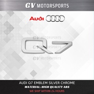 Audi Q3 Q5 Q7 Q8 Car Sticker ABS Emblem Rear Trunk Badge
