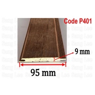 Code P401 Wood For Wall Panelling Decoration Ceiling Panelling Wainscoting Jalur Kayu Dinding