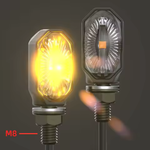 SPIRIT BEAST 12V Retro Mini Motorcycle Turn Signal Flashers Refitting Accessories Easy Installation 
