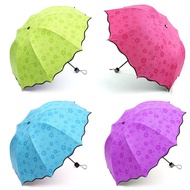 Even though blooms when going in the rain