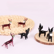 Cute Glass Avatti Little Donkey Creative Animal Modeling Crafts Mini Little Donkey Desktop Glass Dec