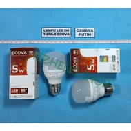 5W T-BULB 6500K WHITE ECOVA LED LAMP