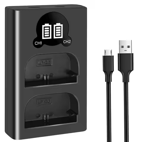 LP-E6 LP-E6N LP E6NH LED Dual Battery Charger For Canon EOS R 90D 80D 70D 60D EOS 5D Mark II III IV 