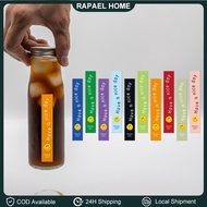 100Pcs/10 Sheets Have A Nice Day Milk Tea Sticker Small Business Rectangle Seal Label Self-Adhesive