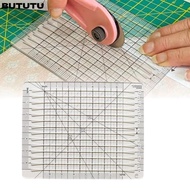 BUTUTU Quilt Cutting Template, Transparent 5 in 1 Quilt Cut Ruler Template, Universal Squared 6inch 
