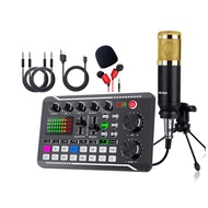 Thiết Bị DJ Bộ Thẻ Âm Thanh F998 Kèm Micro Tay Cầm Cáp Cho Điện Thoại Và Máy Tính Trực Tiếp Trộn Giọ