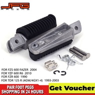 JFG Racingรถจักรยานยนต์Footrestด้านหน้าที่รองเท้าสำหรับYAMAHA TDR125 FZ6 FZR600 FZS600 XJ600 YZF600 