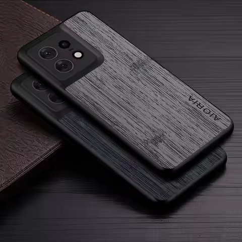 Case For Motorola Edge 50 Pro Ultra Fusion Neo X50 Ultra coque bamboo wood pattern Leather cover fun