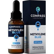 COMPASS LABORATORY Methylene Blue Pharmaceutical Grade, USP Grade, Third-Party Tested Dietary Supple