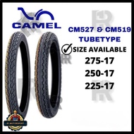 [Camel]  TT100 CM519 CM527 Bunga Sotong Pakai Tiub Tube Type Tyre Tayar  225-17 250-17 275-17
