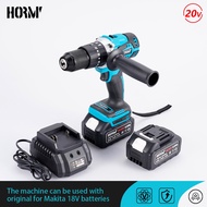 18V 13mm Cordless Electric Impact Drill Brushless Impact Drill Screwdriver Drill Tool for Makita Battery Compatible 1830 1840
