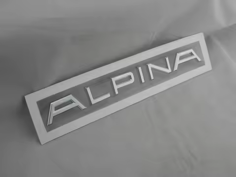 3D Plastic Badge ALPINA Logo Car Rear Trunk Fender Stickers Decals DIY Emblem Car Styling Accessorie