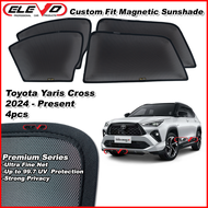 ELEVO Toyota Yaris Cross 2024 Magnetic Custom Fit Sunshade Magnet Shade Sun Protection 4pcs