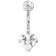 Titanium G23 navel piercing with Internally Threaded pin