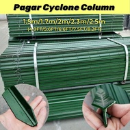 Tiang Pagar 1.5m 1.7m 2m 2.3m 2.5m Pagar Cyclone Column Fence Poles Tiang Besi Pagar Tiang Pagar Daw