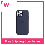 MagSafe Compatible iPhone 12 Pro Max Silicone Case-Deep Navy