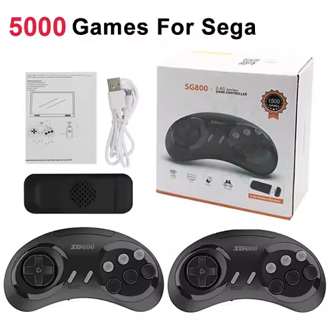Retro Game Console HD TV Video Game Stick 16 Bit For Sega Genesis Built-in 5000 Classic Games with C