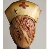 ร้อนเกม Silent Hill Faceless พยาบาลคอสเพลย์หน้ากากสยองขวัญ Bloody Latex หน้ากากฮาโลวีนเครื่องแต่งกาย