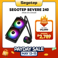 Segotep BeVere 240mm ARGB CPU Water Cooler (Black, White)